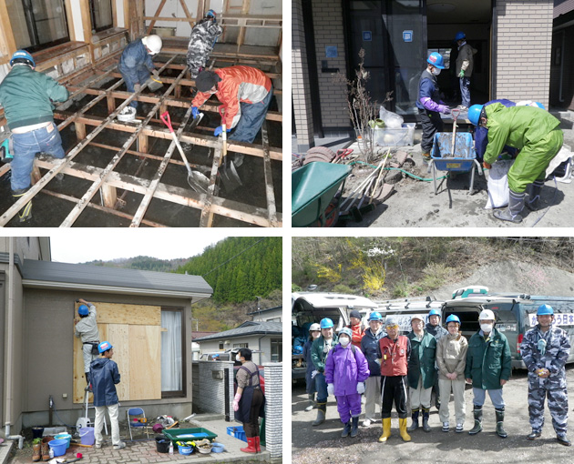 東日本大震災支援活動の様子